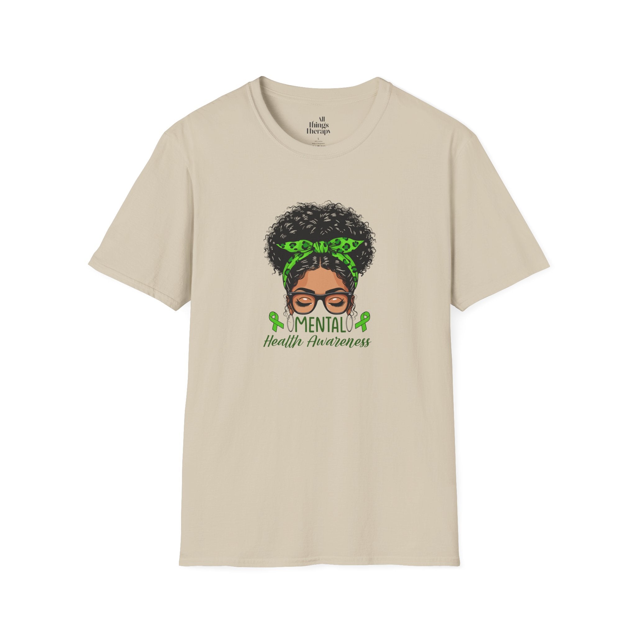 Mental Health Awareness Unisex Softstyle T-Shirt - Positive Vibes Tee