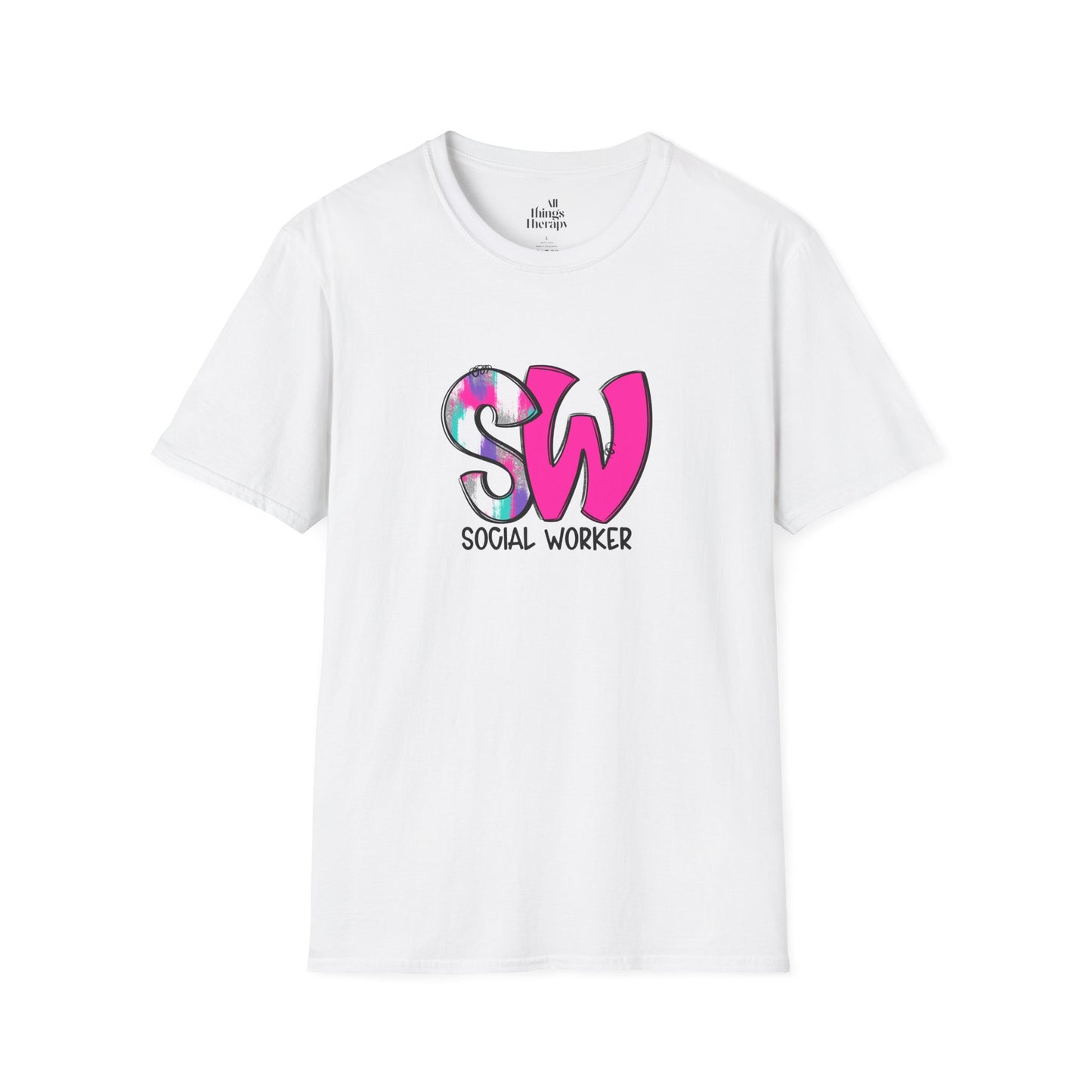 Social Worker Unisex Softstyle T-Shirt - Vibrant Supportive Tee for Social Workers