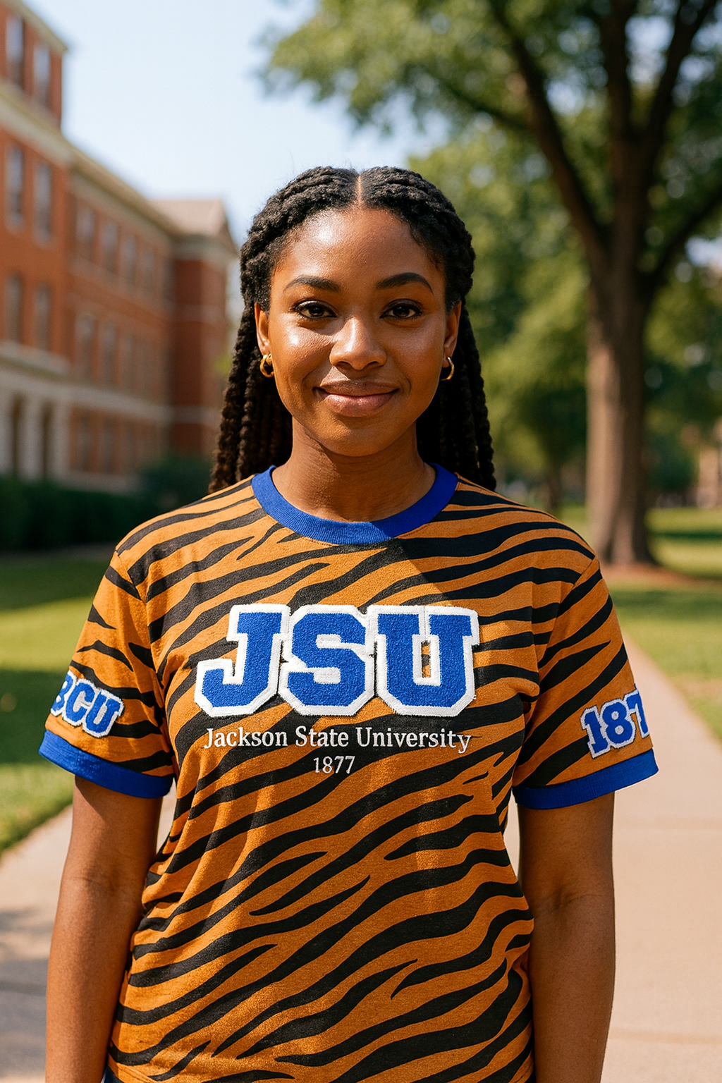 JSU Tiger Print T-shirt(Unisex) PRE ORDER SHIPS BEFORE SEPTEMBER 10