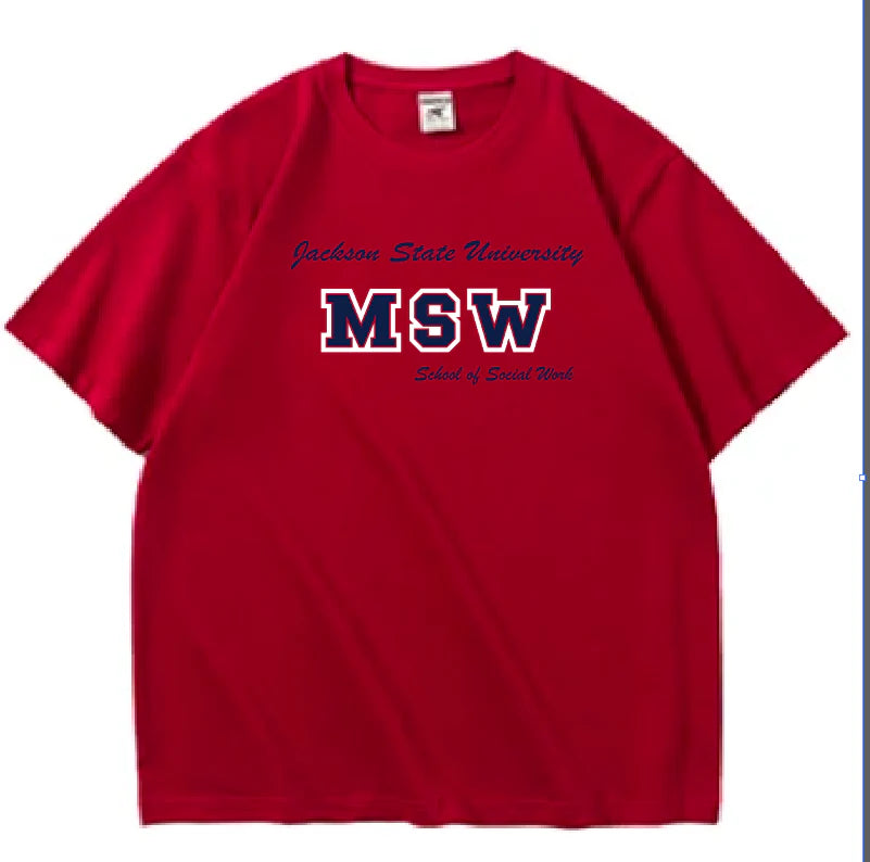 JSU School of Social Work Tshirt (Red)