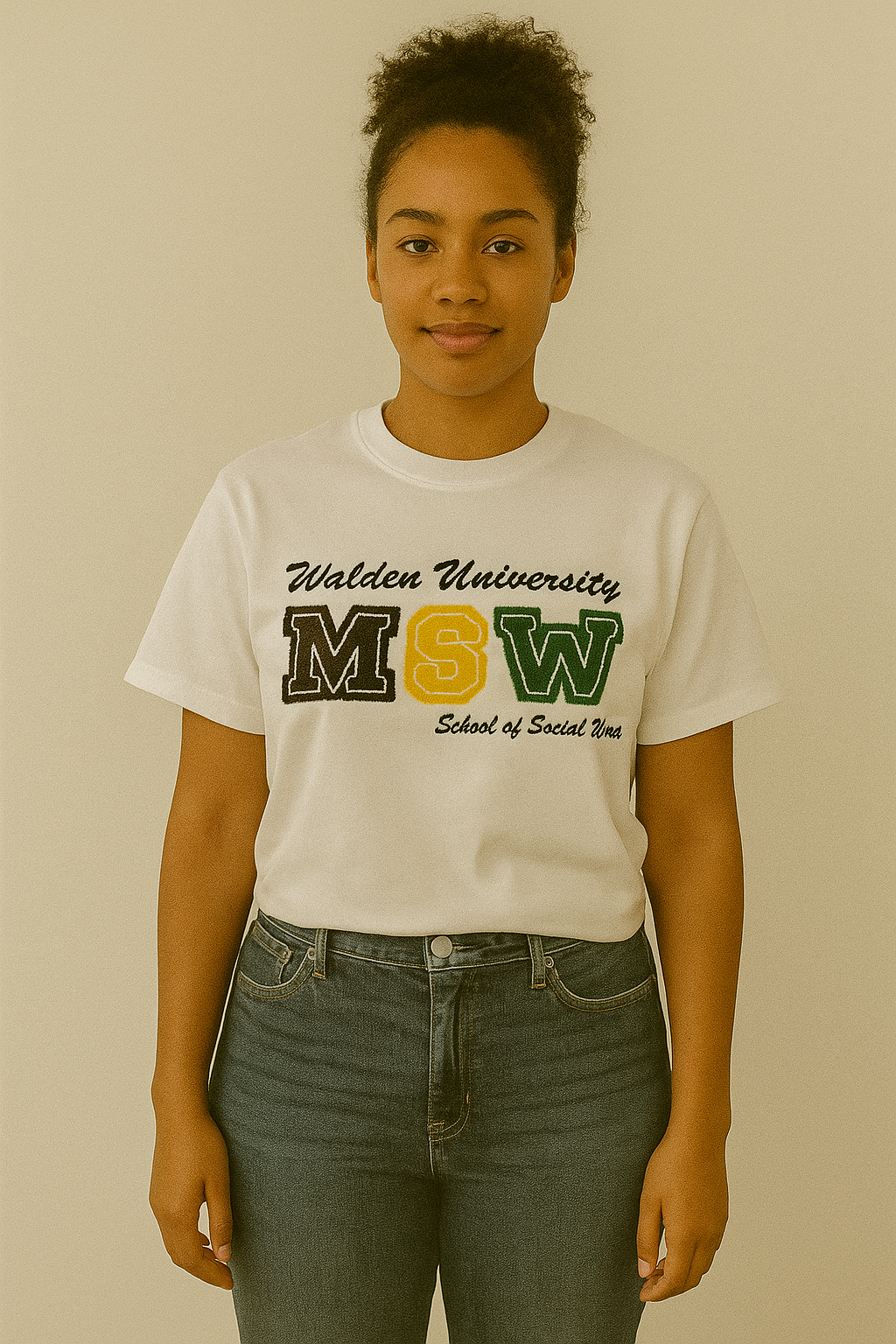 Walden University School of Social Work Chenille Tshirt