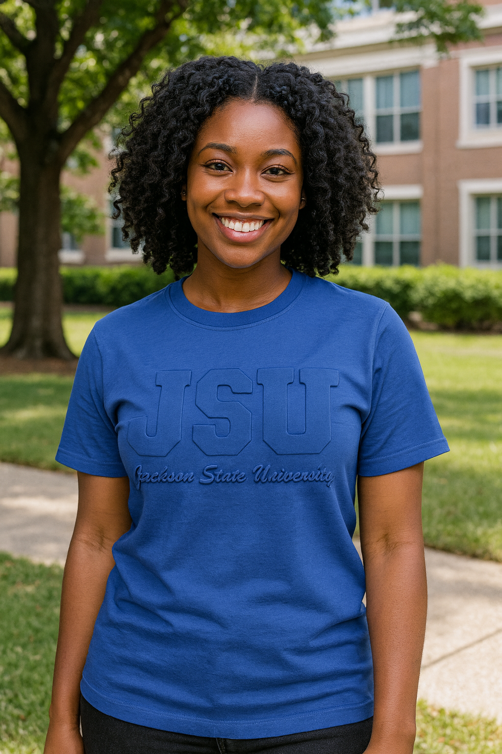 Jackson State University Embossed Tshirt (Unisex)