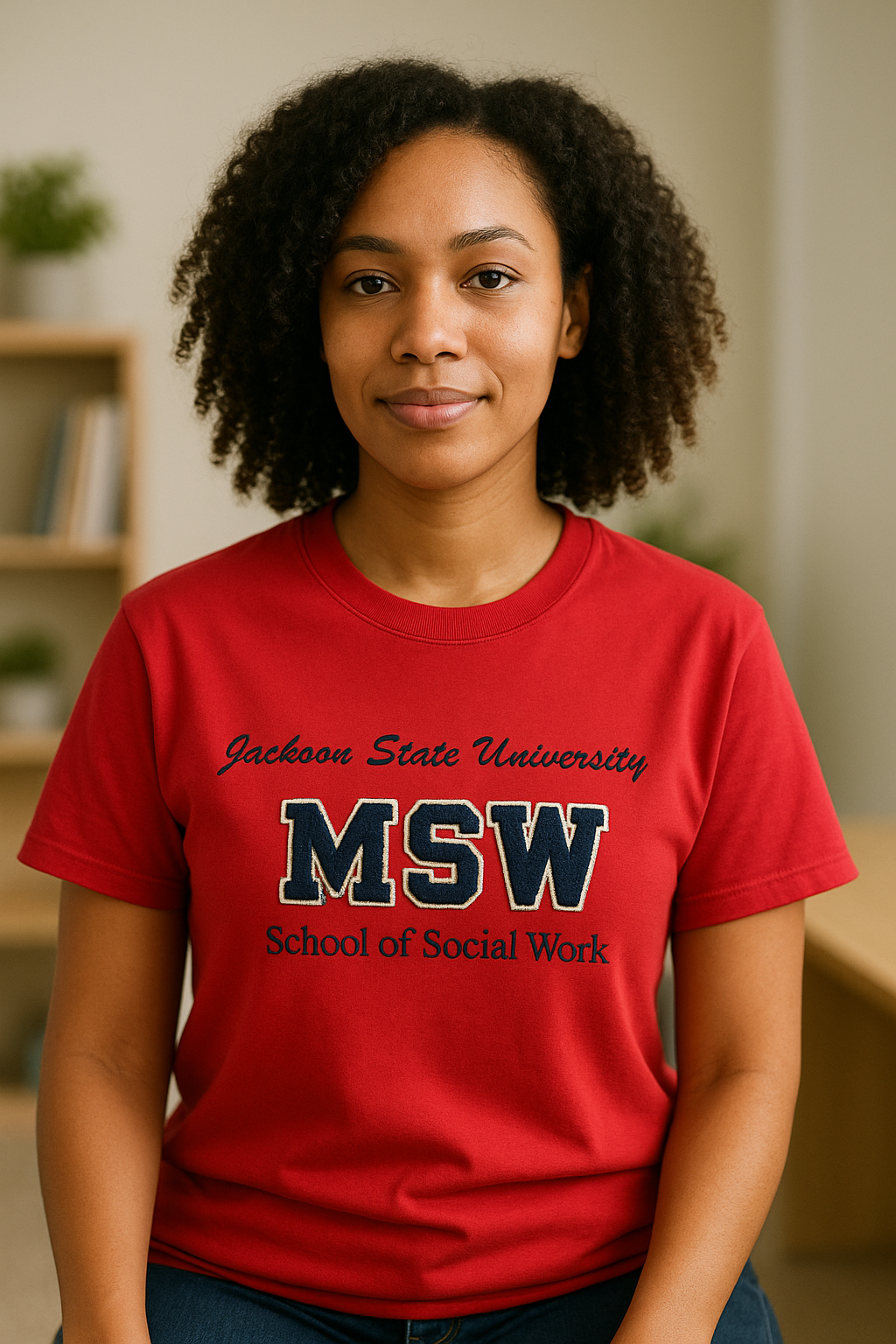 JSU School of Social Work Tshirt (Red)