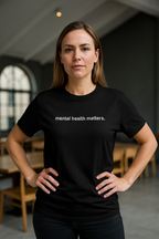 Mental Health Matters Embroidered Tshirt