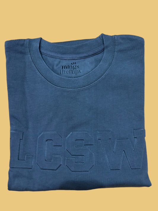 Dark Blue LCSW Embossed Tshirt