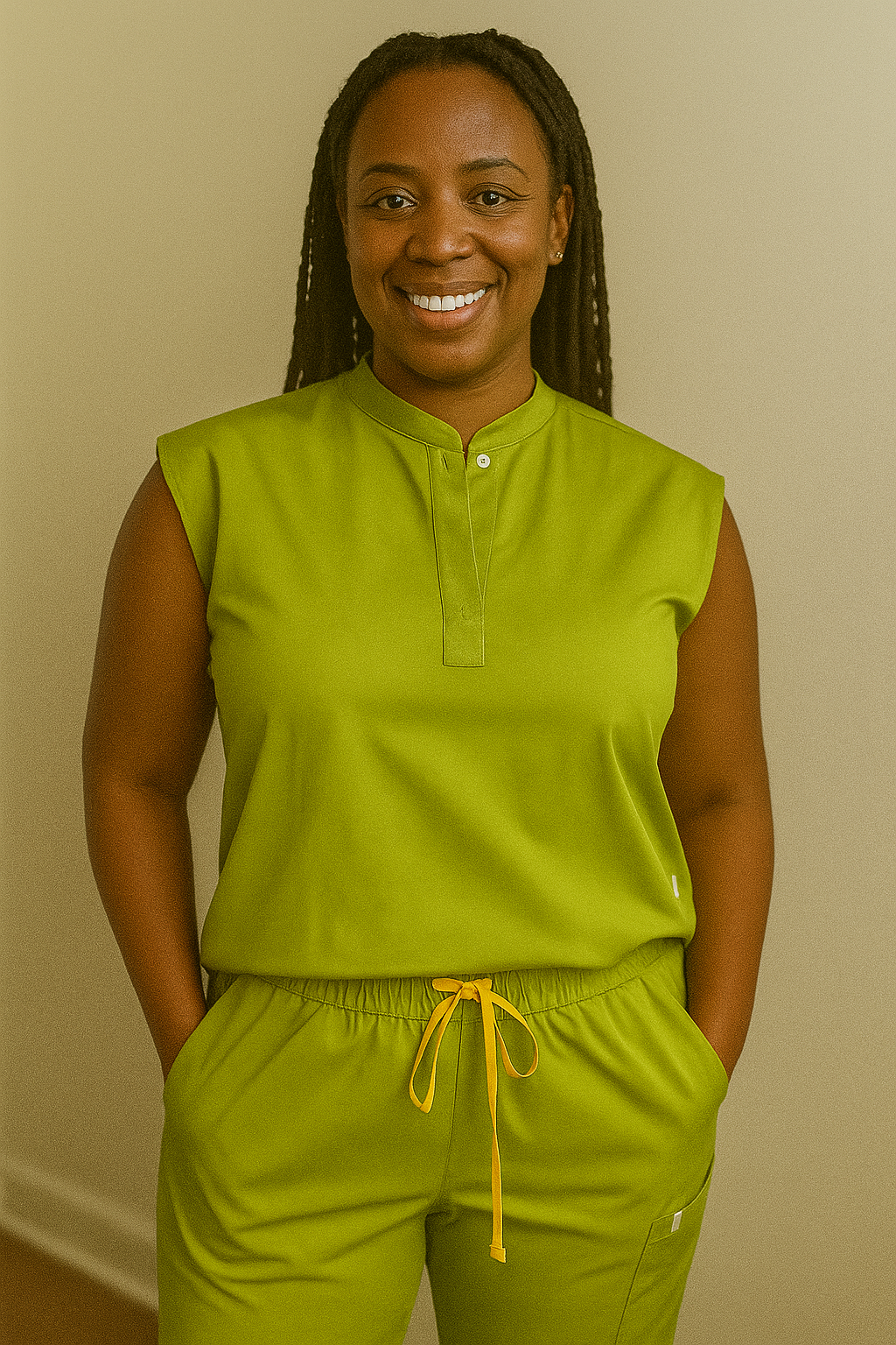All Things Therapy Livestrong Scrub Top (Matcha Green)