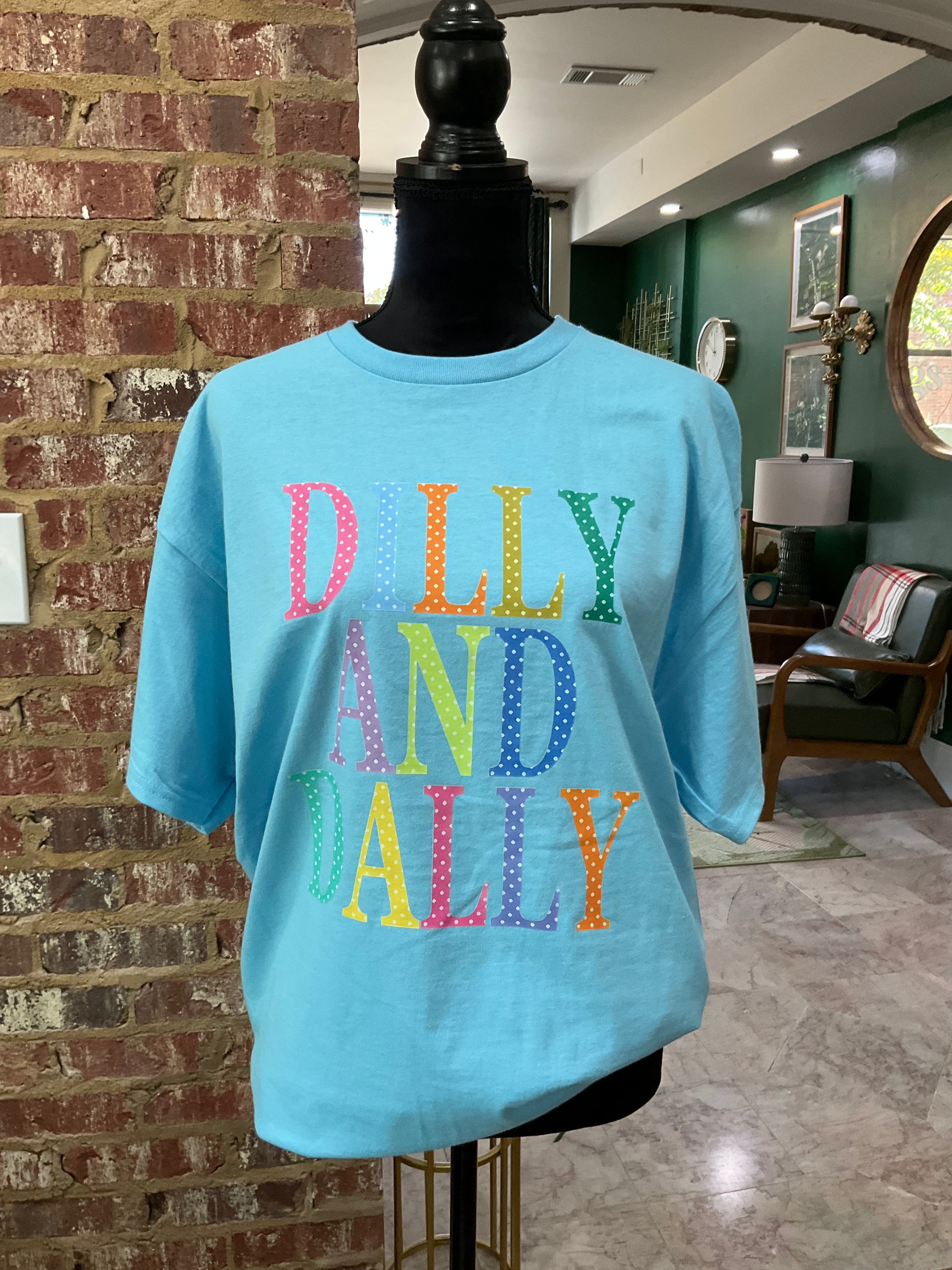 Dilly and Dally Tee (blue)