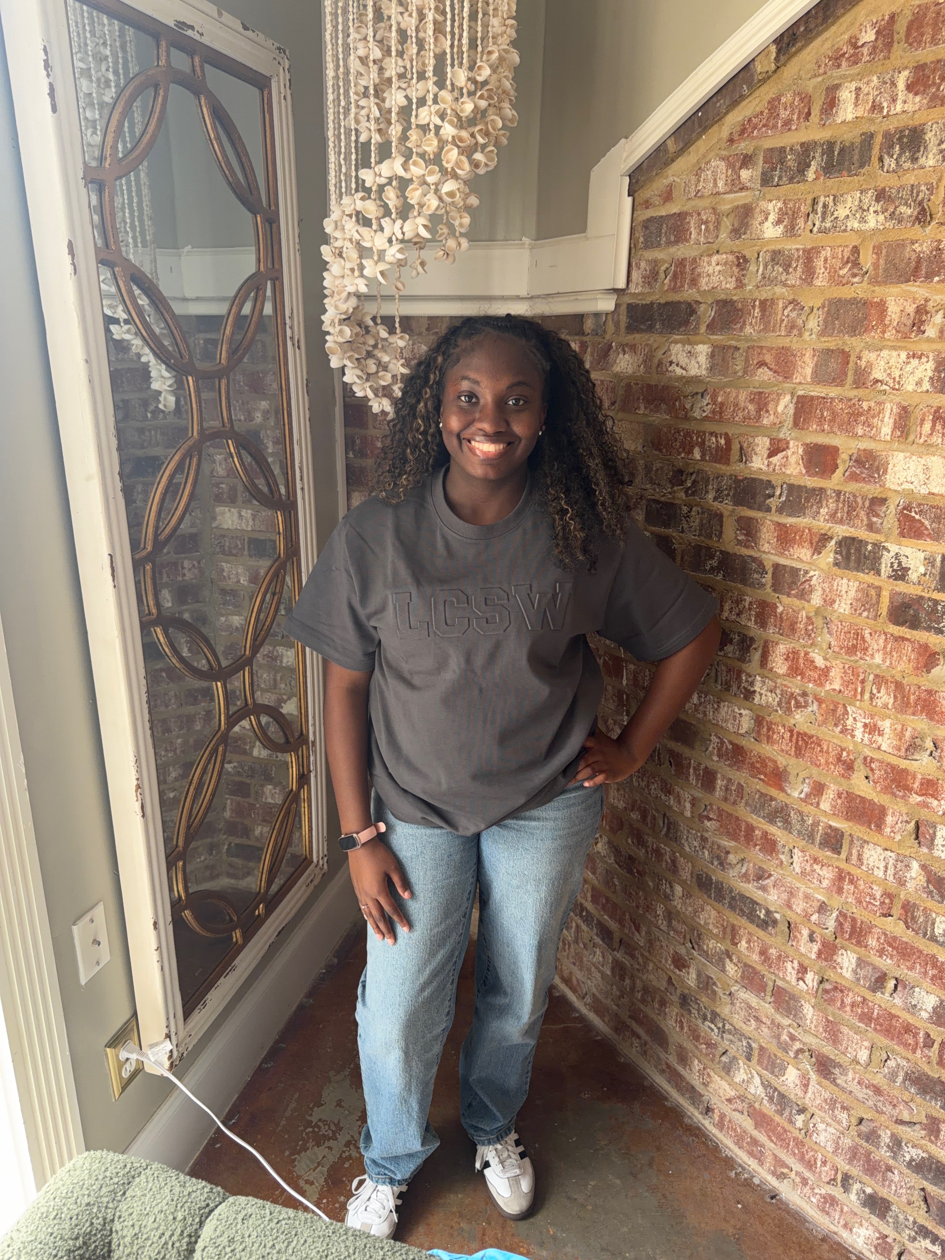 LCSW Embossed Tshirt (Dark Gray)Unisex