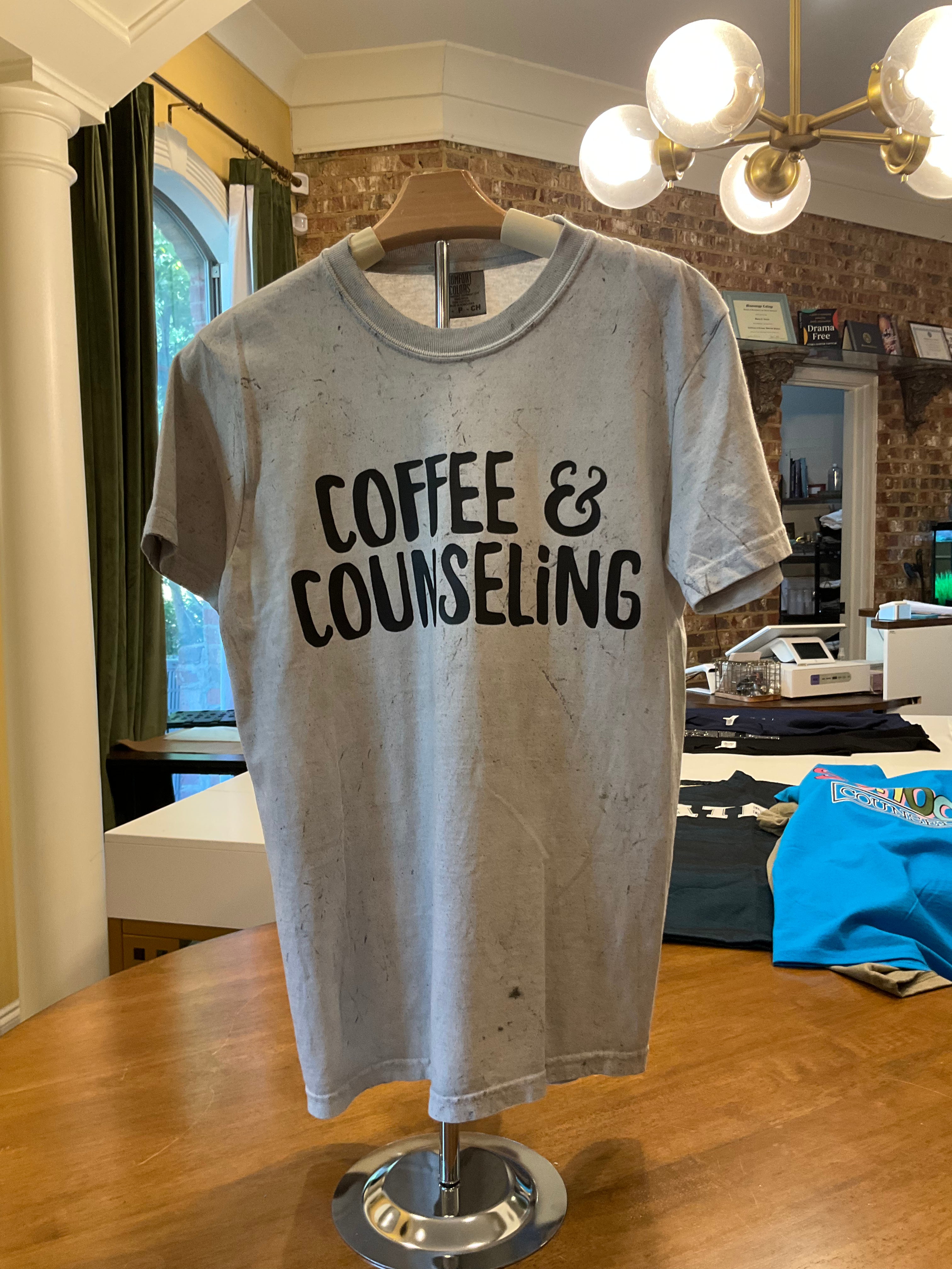 Coffee and Counseling Washed Tee