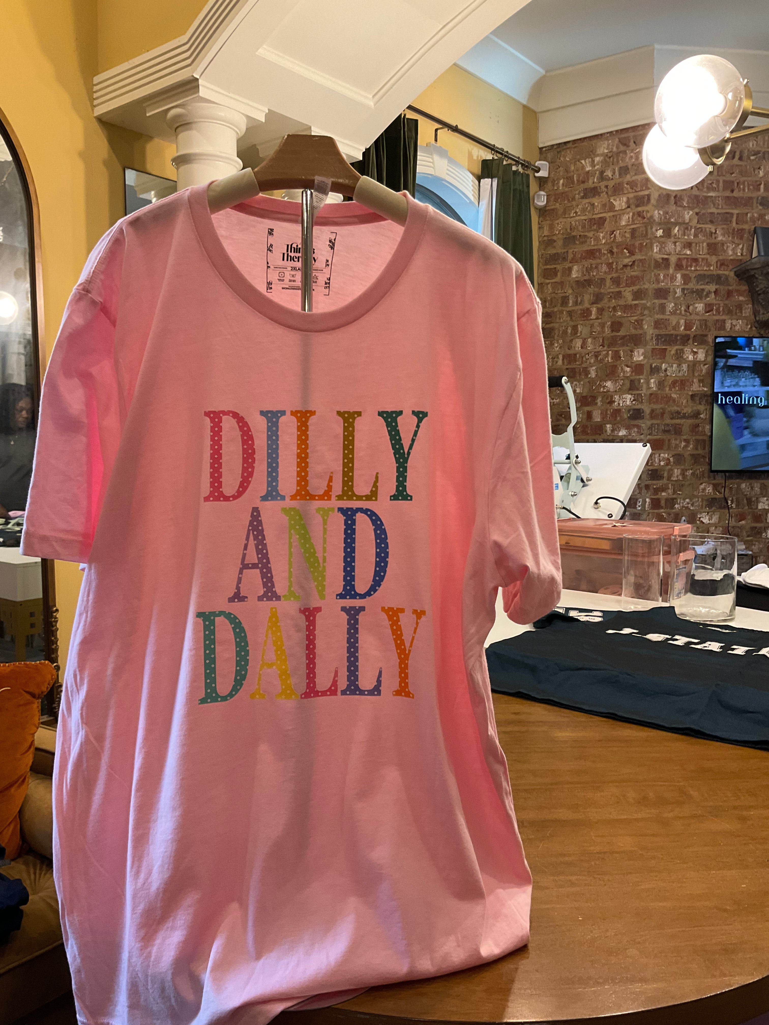 Dilly and Dally Tee (Pink)