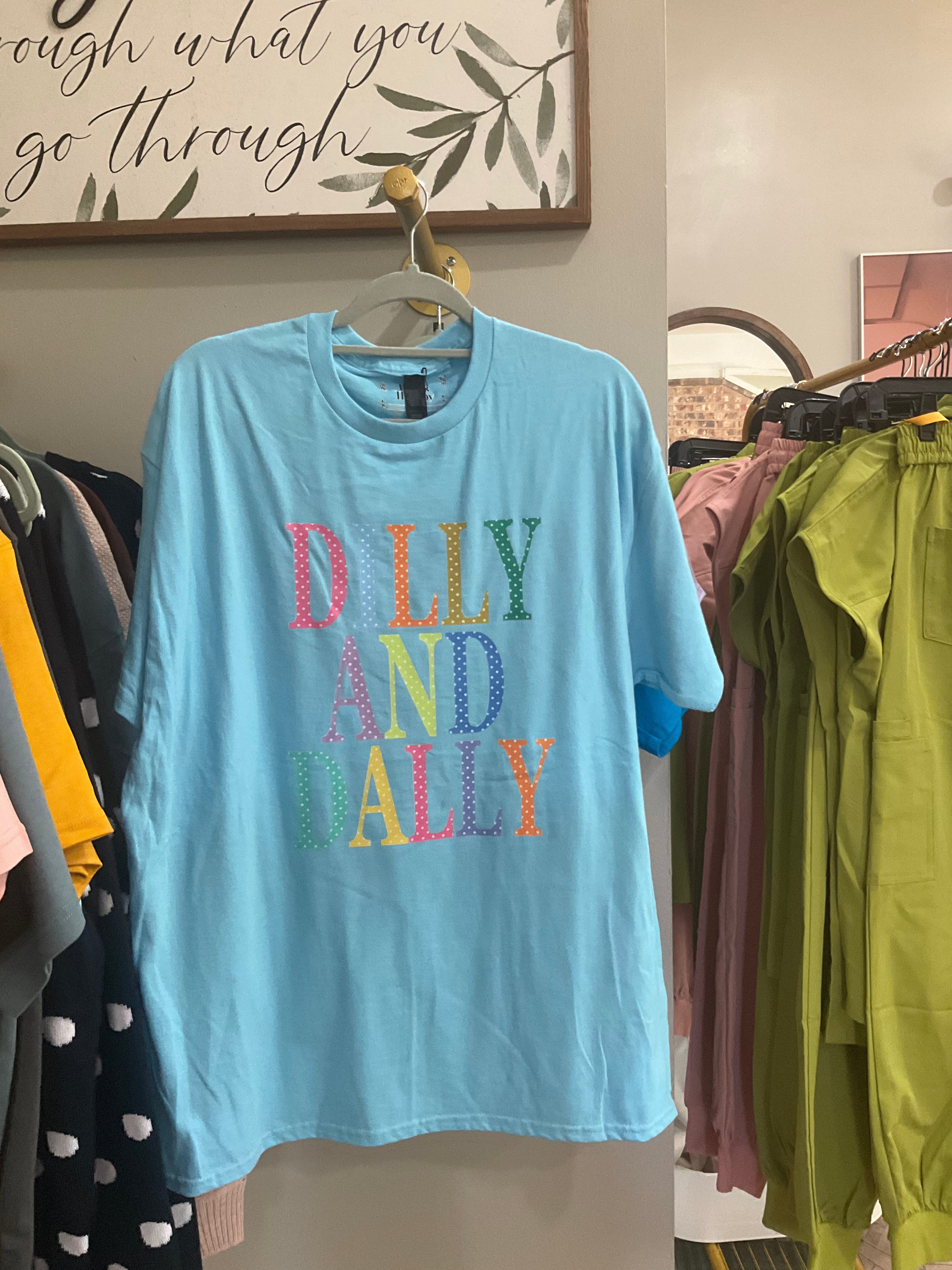 Dilly and Dally Tee (blue)