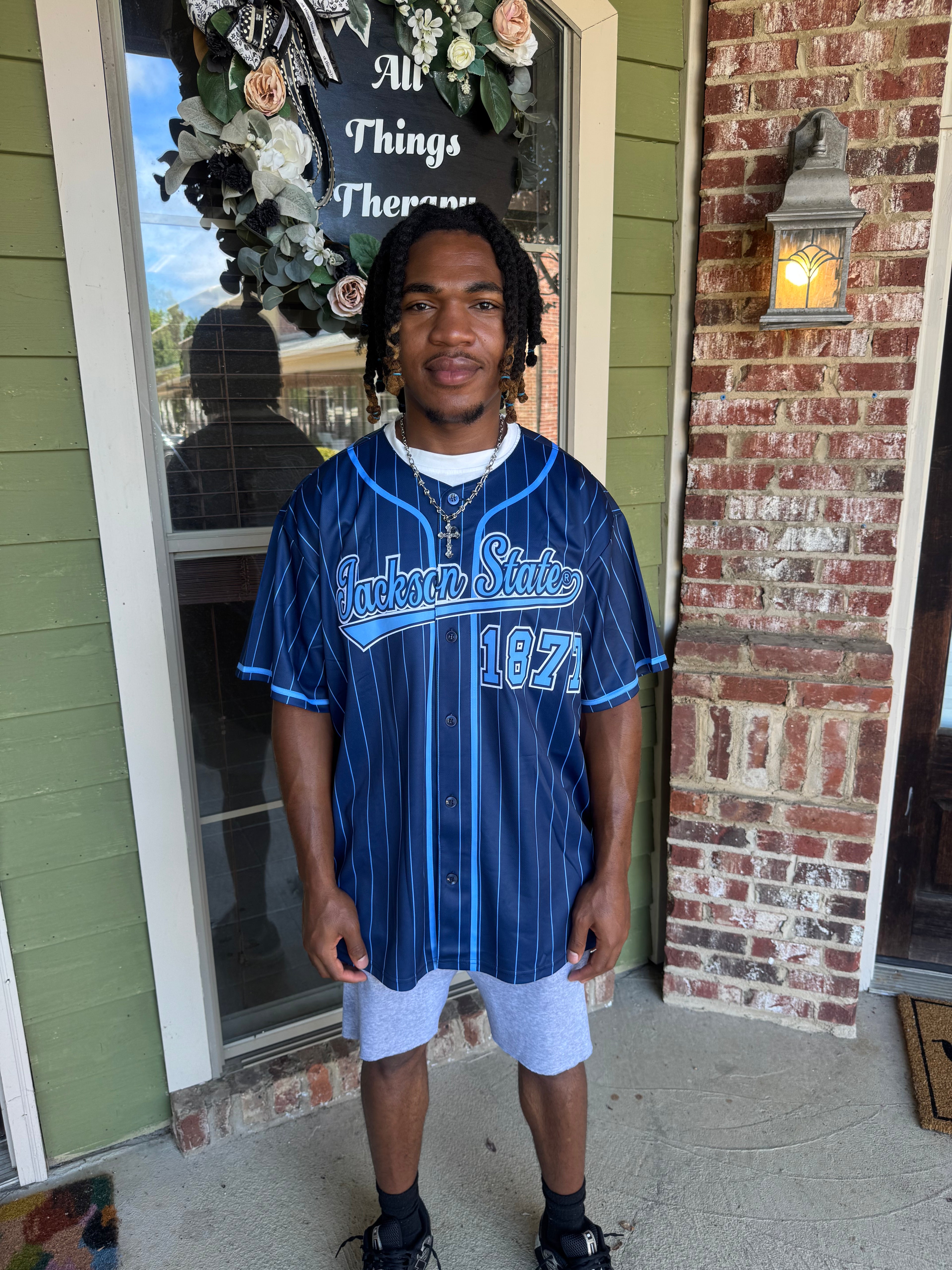 THEE Boom Blue JSU Jersey (MEN'S FIT)