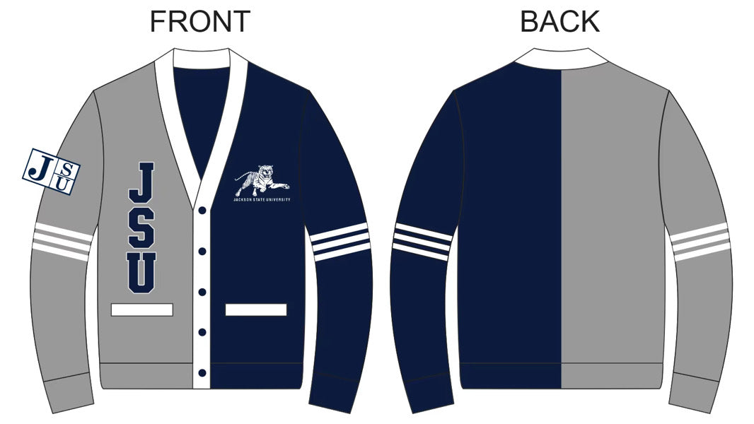 JSU Pride Cardigan (Unisex) PRE ORDER SHIPS BY END OF SEPTEMBER!!