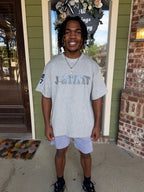 Bleed Thee Blue Spangle Luxe Tee (Grey)
