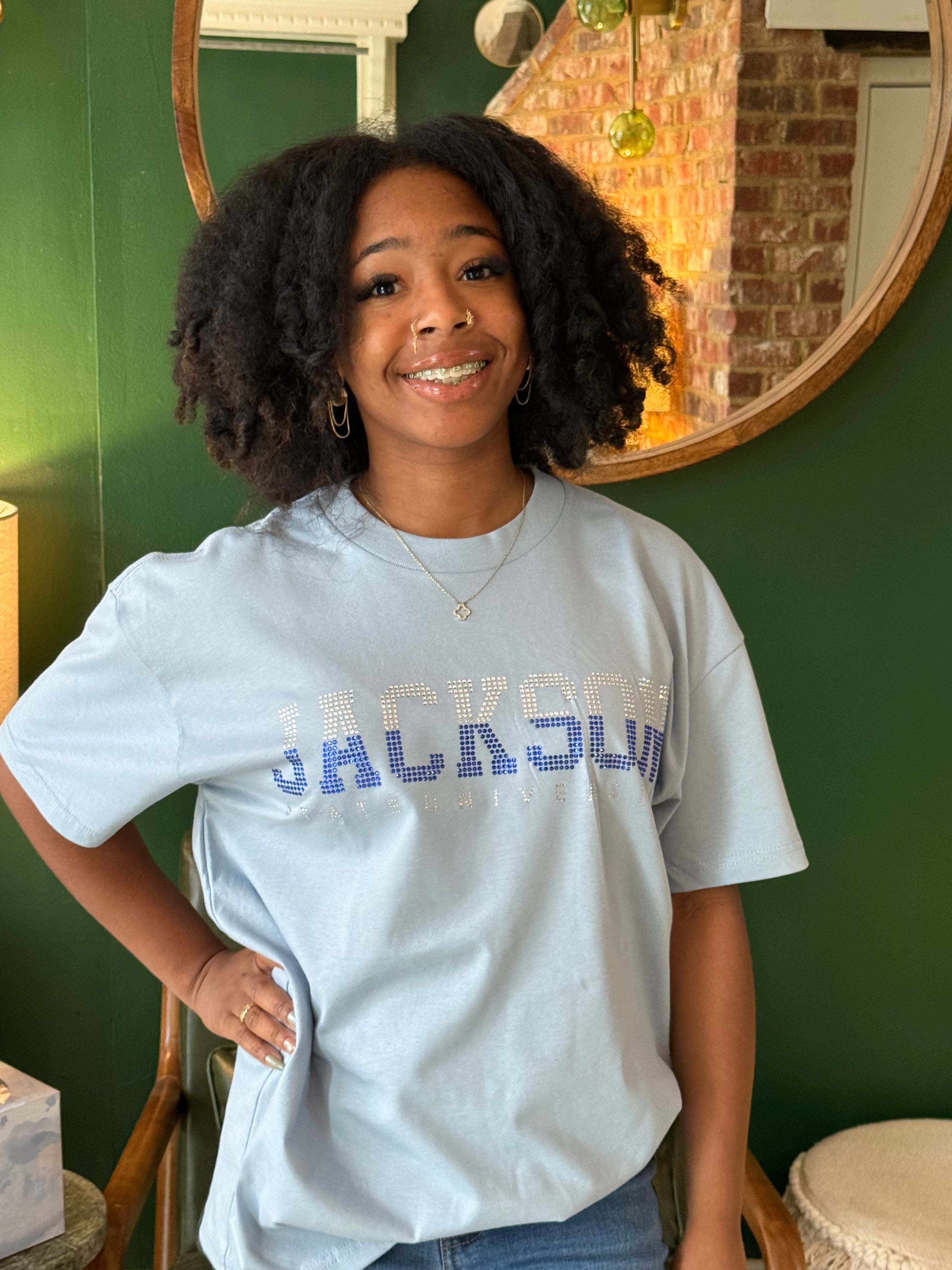 THEE Sky Blue Diamond Standard Luxe Tee