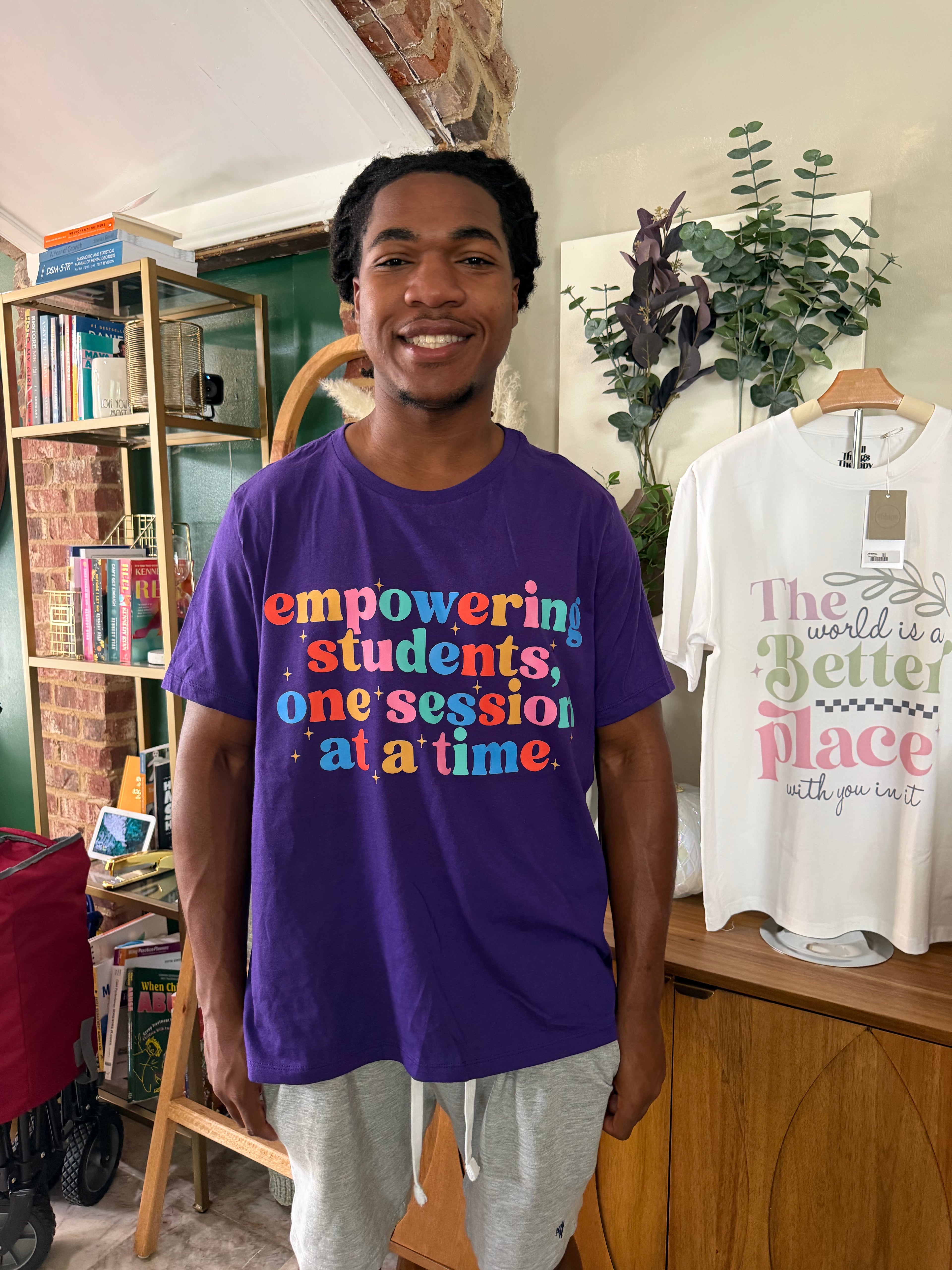 Empowering Students Purple Tee | The Vault Collection