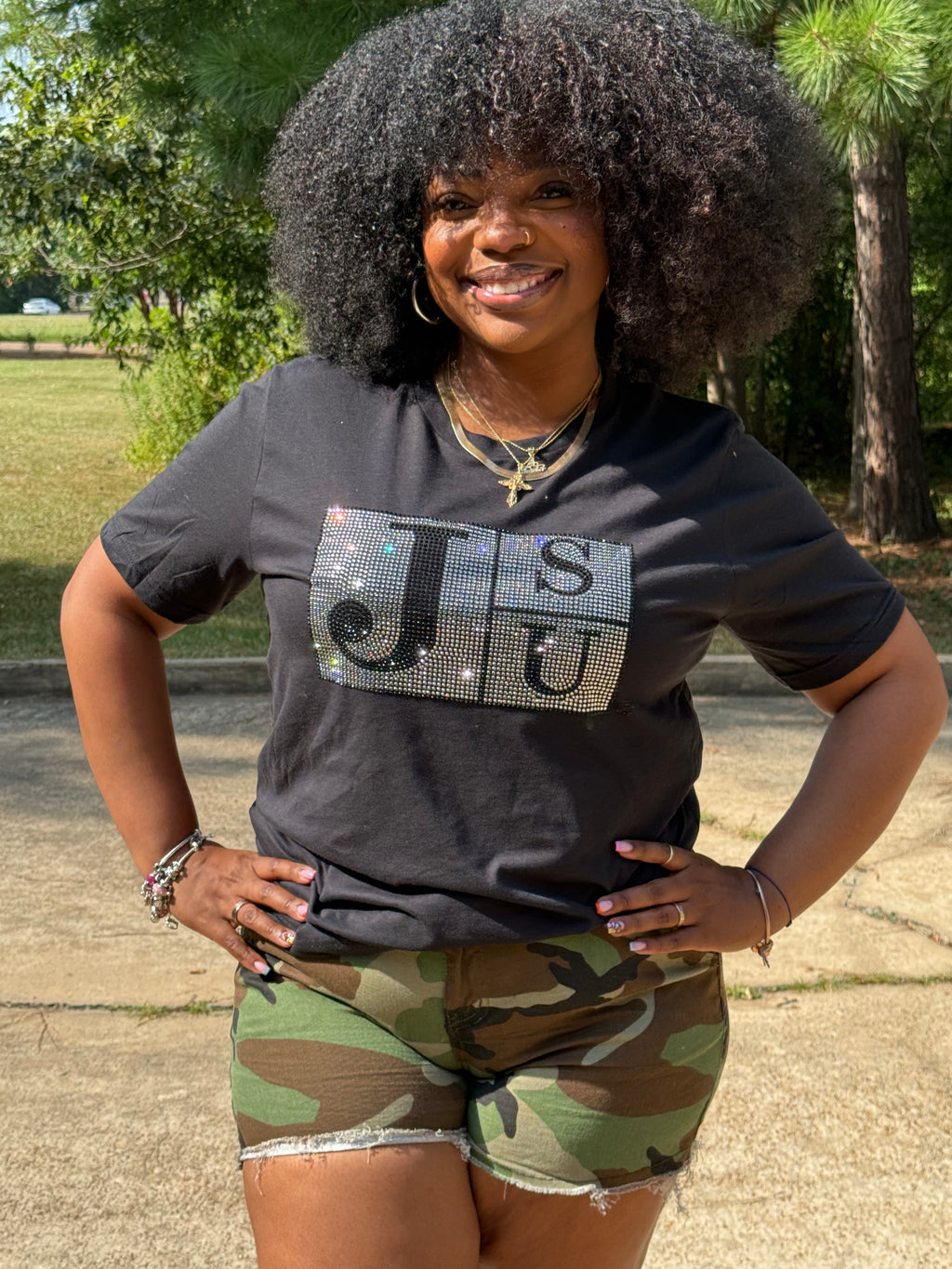 THEE Diamond Block Lightweight Tee (black)