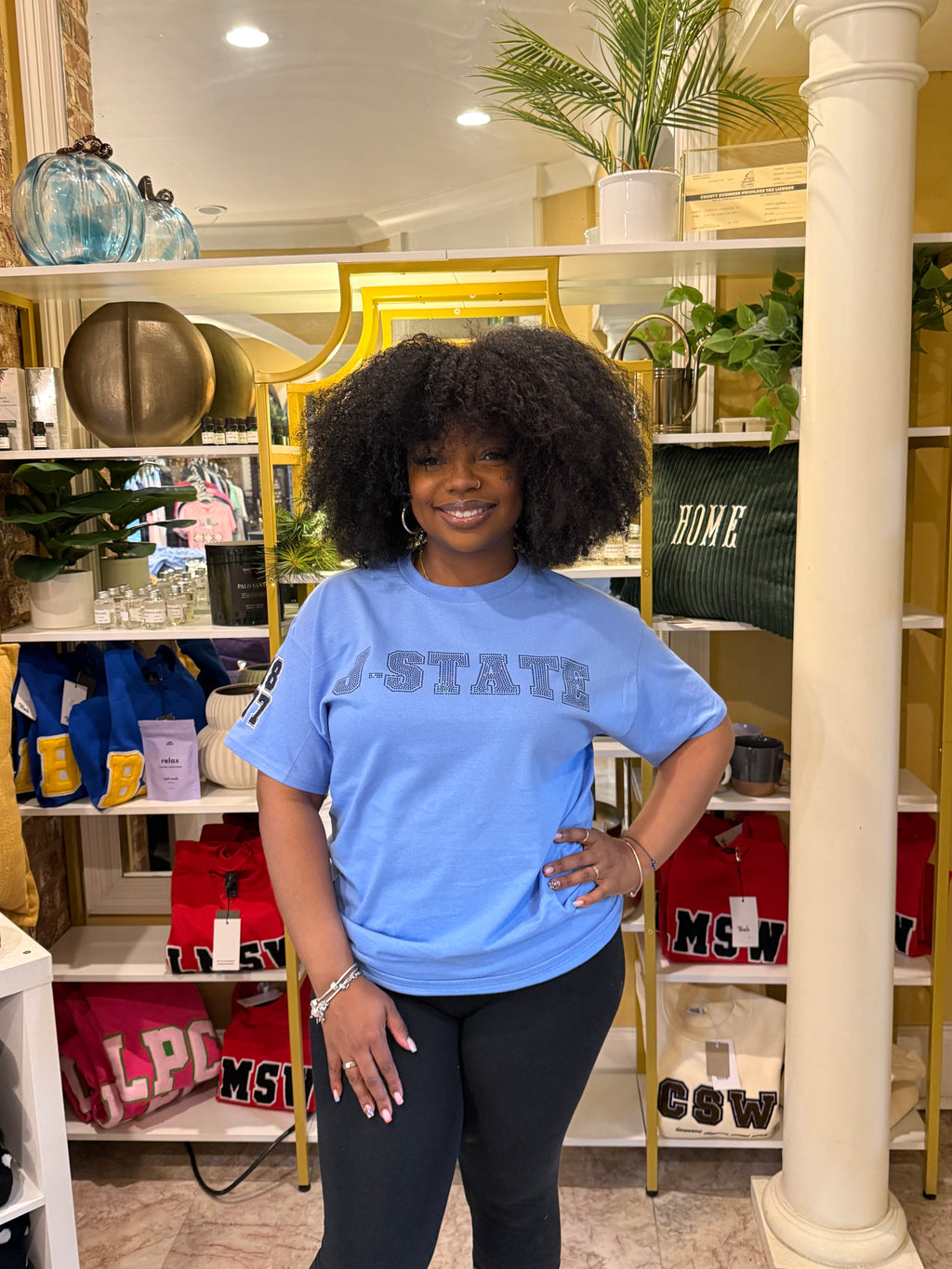 Bleed Thee Blue Spangle Luxe Tee (Boom Blue)