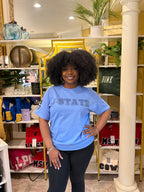 Bleed Thee Blue Spangle Luxe Tee (Boom Blue)
