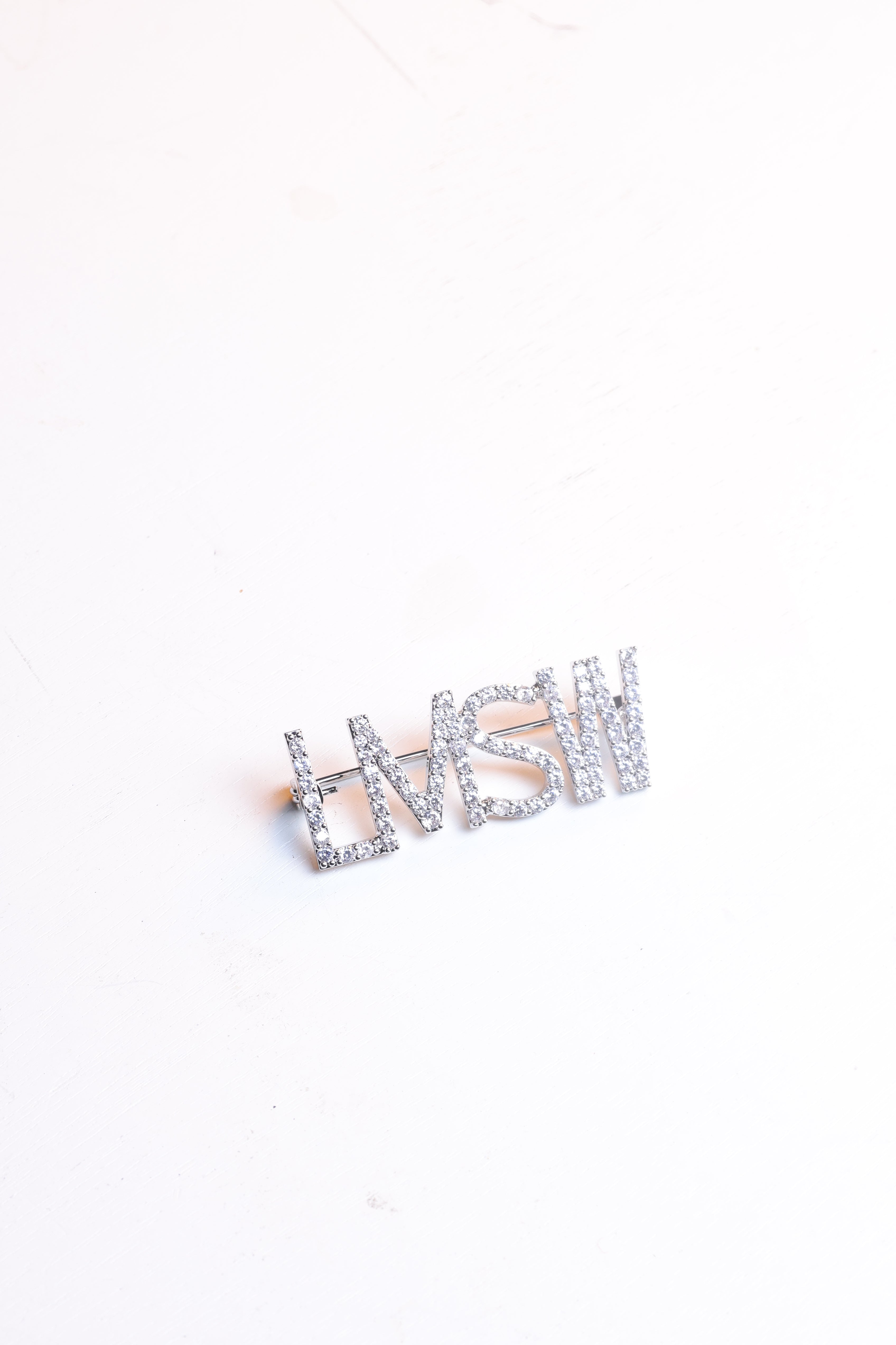 LMSW Diamond Brooche