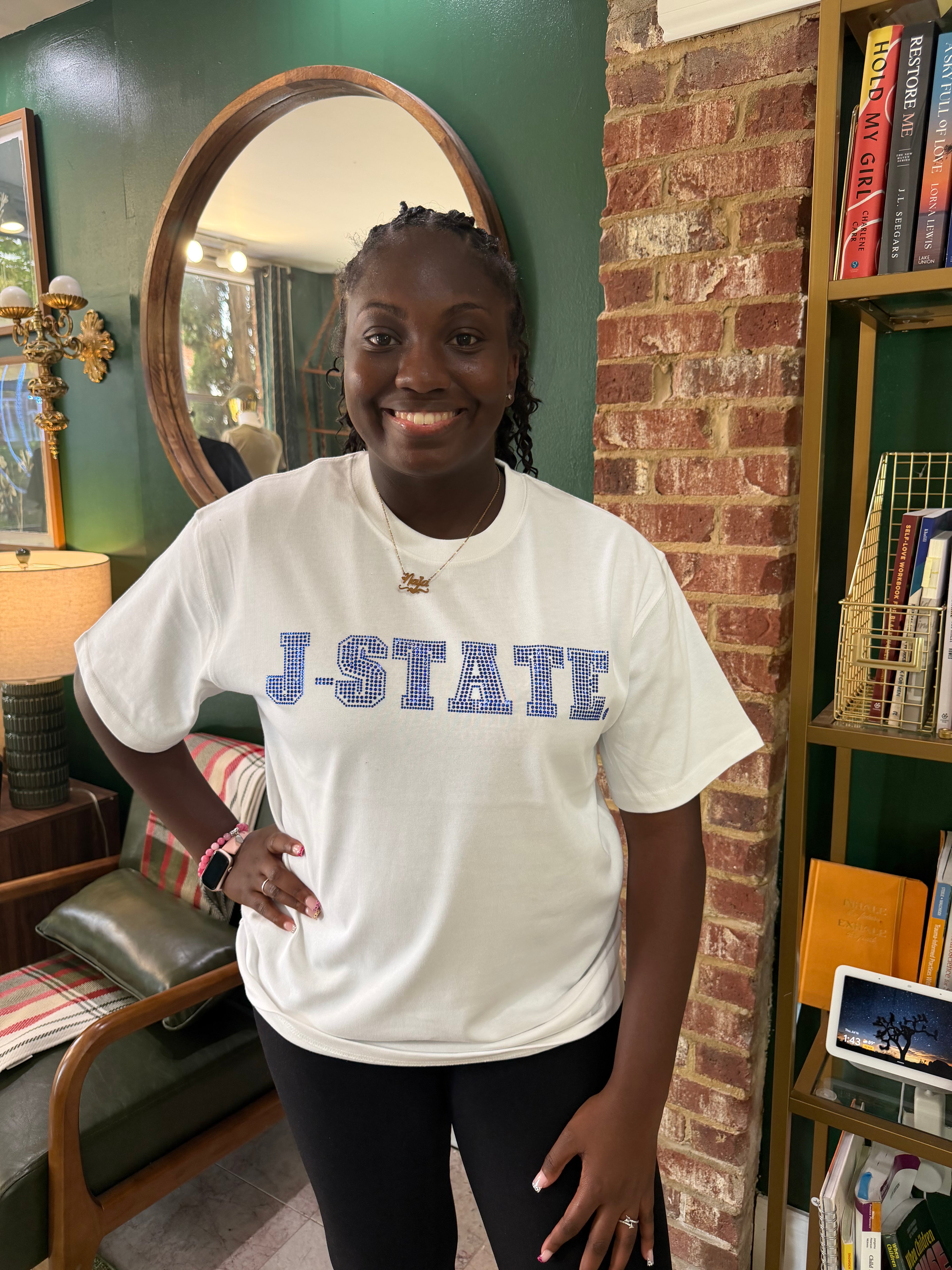 J-State Diamond Elite Luxe Tee (White) (UNISEX)