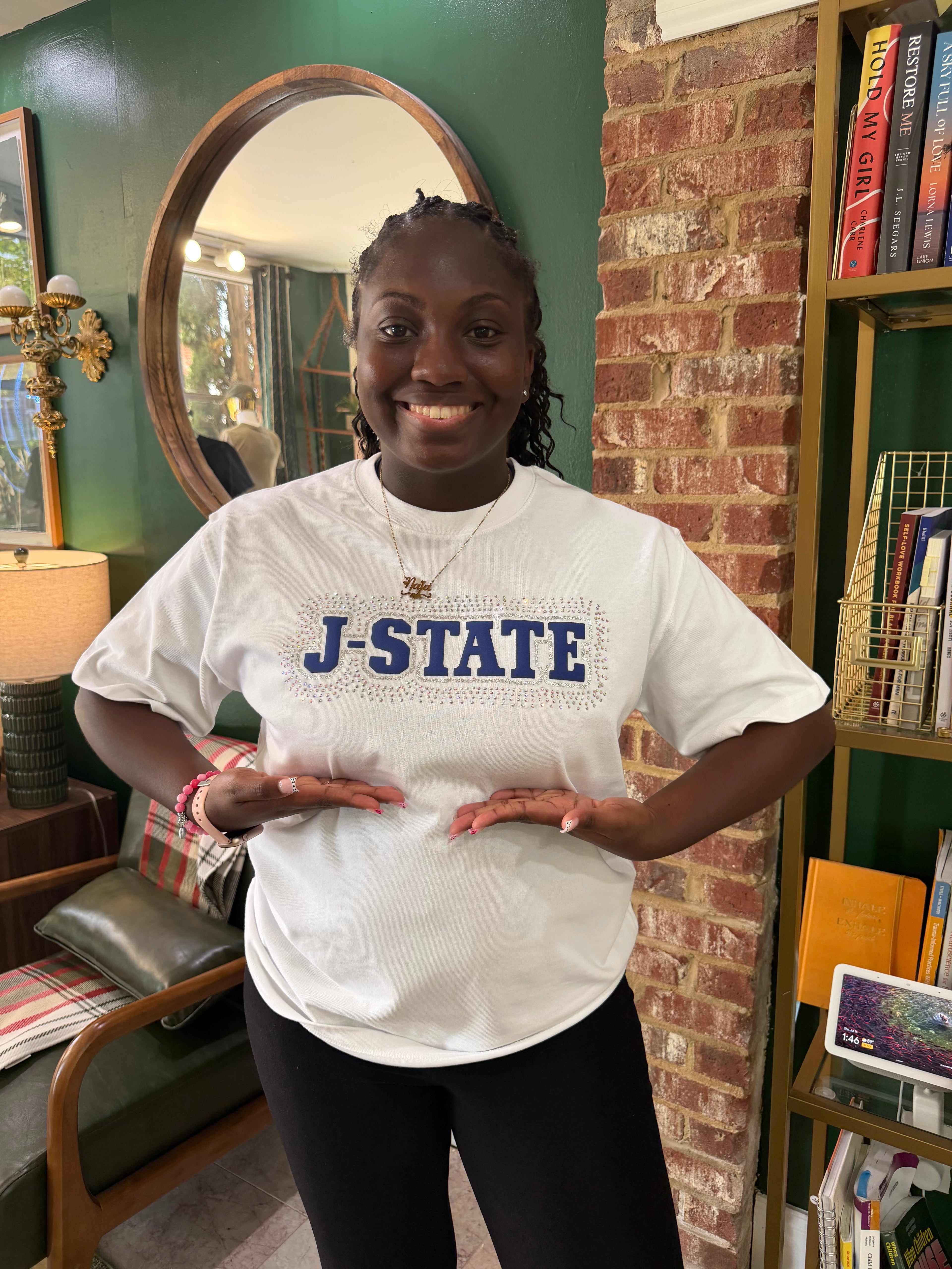 J-State Spark Luxe Tee (White) (UNISEX)