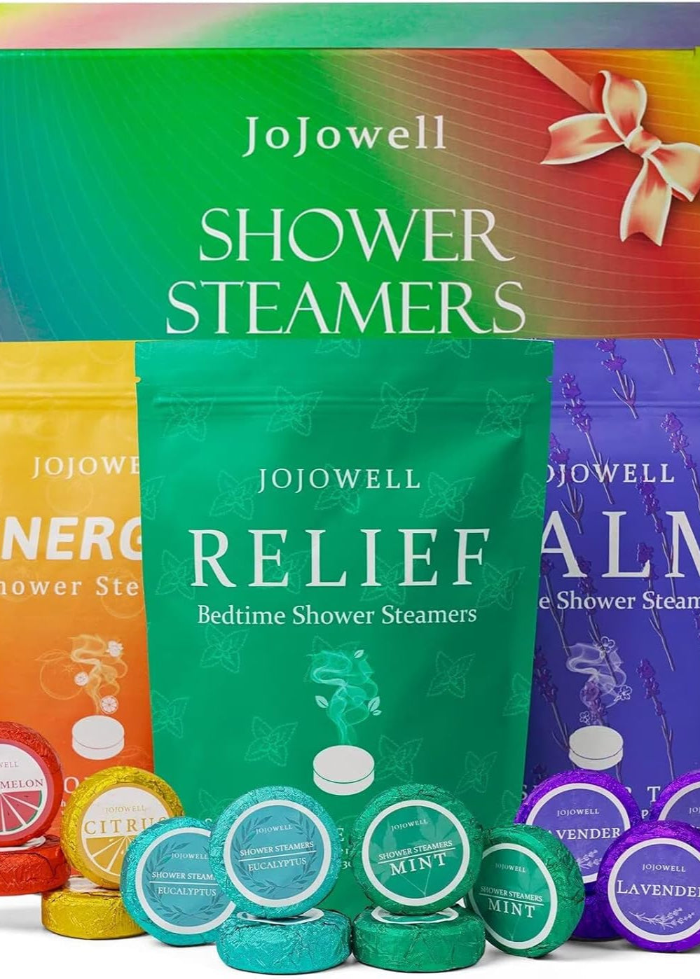 JoJowell Shower Steamers 18 pack with essential oils