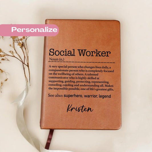 Social Work Leather Journal