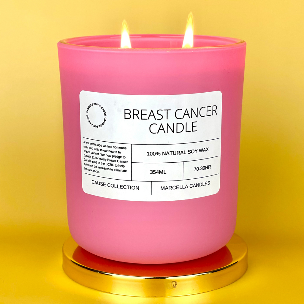 Breast Cancer Awareness Candle