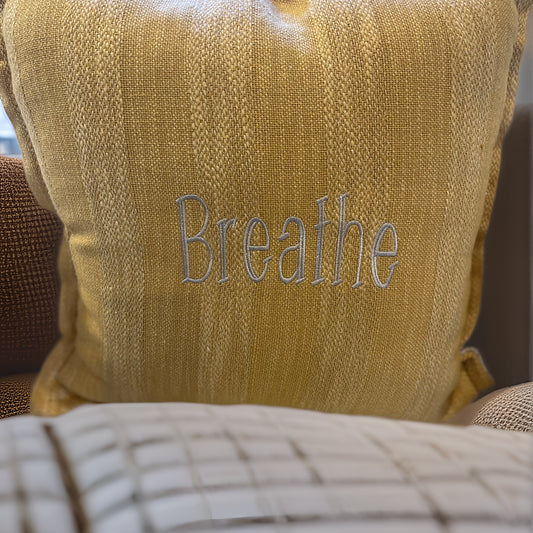 Breathe Home Throw Pillow