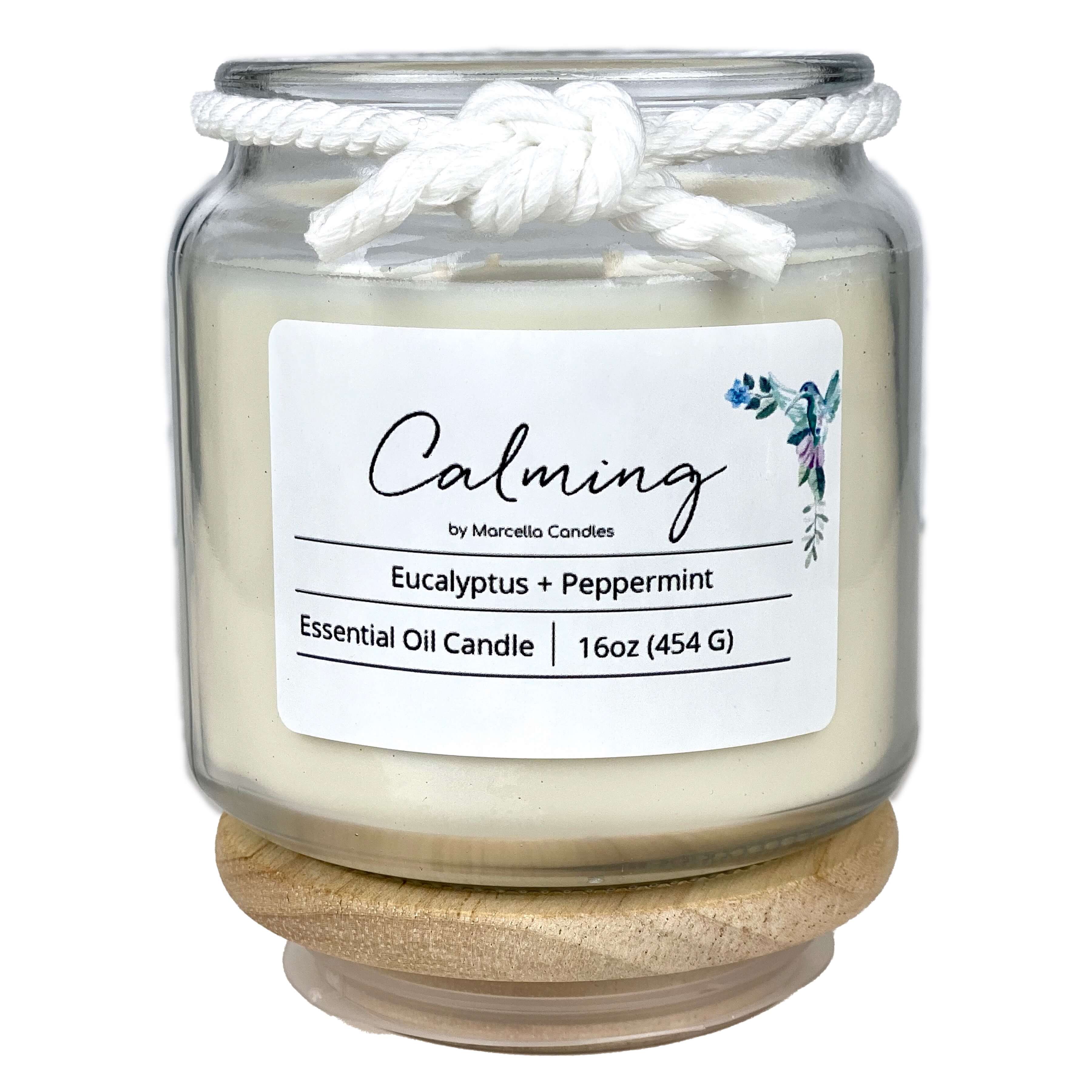 Calming Eucalyptus + Peppermint Aromatherapy Candle