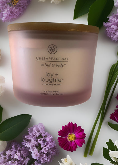 Chesapeake Bay mind and body joy + laughter candle