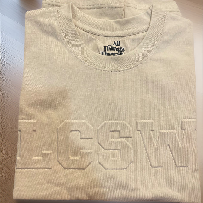 Gold Embossed LCSW T-Shirt