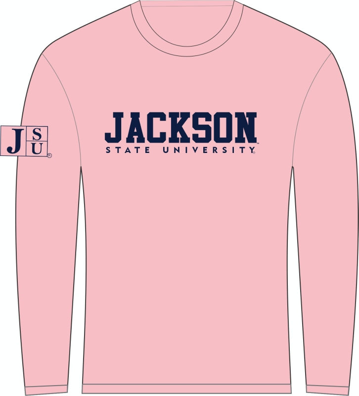 JSU Long Sleeve Pink and Blue Tshirt PRE ORDER SHIPS 30 DAYS AFTER PURCHASE!!