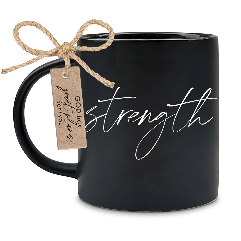 LCP Mug Strength Do Not Be Afraid Black 18Oz