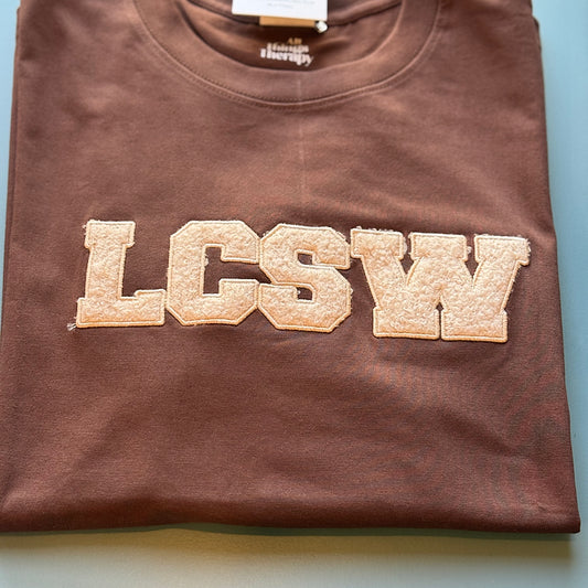 LCSW Brown Chenille TShirt