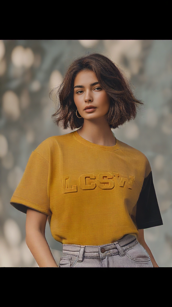 Gold Embossed LCSW T-Shirt