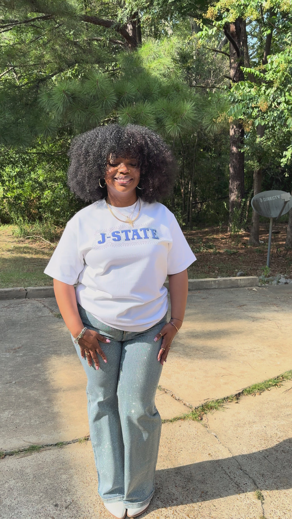 J-State Spark Luxe Tee (White) (UNISEX)