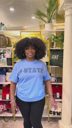 Bleed Thee Blue Spangle Luxe Tee (Boom Blue)