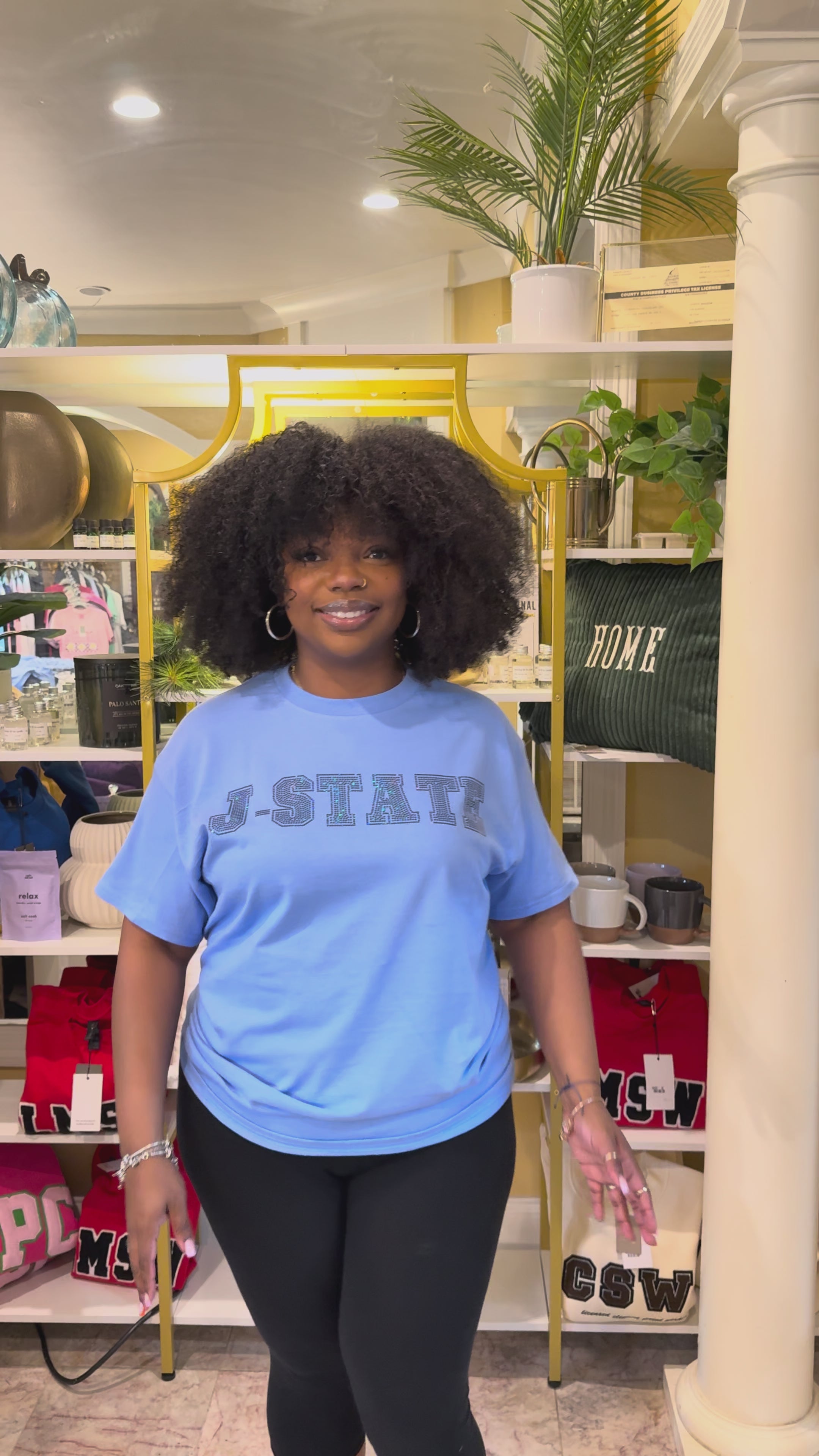 Bleed Thee Blue Spangle Luxe Tee (Boom Blue)