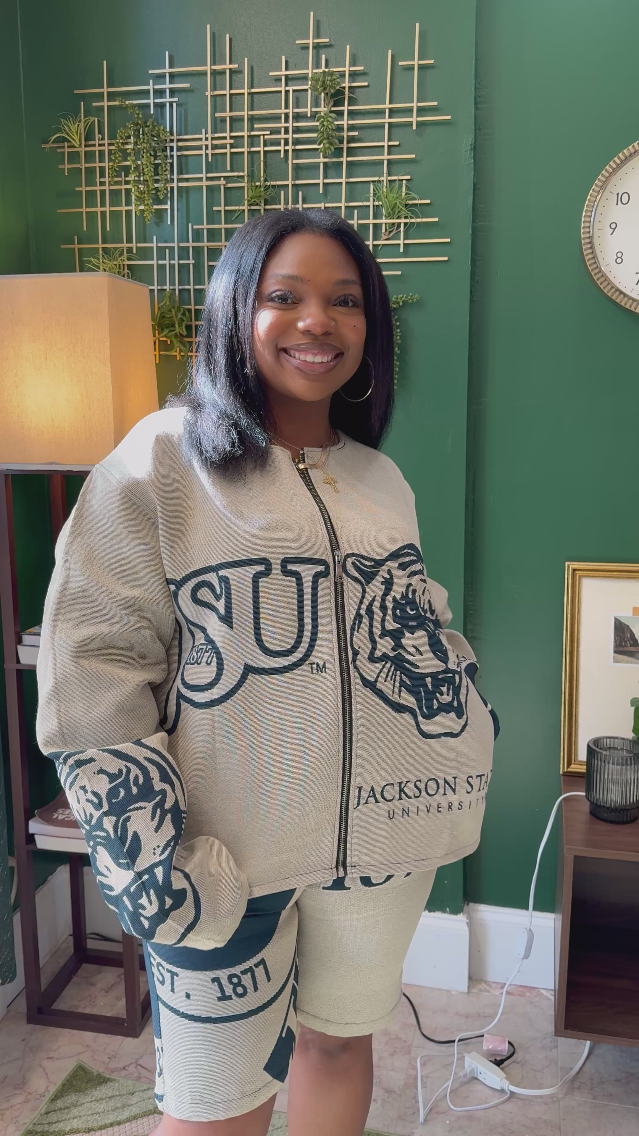 JSU Tapestry Short Set (PRE ORDERS MUST BE SHIPPED AND ARE APPROXIMATELY SHIPPED 30 DAYS AFTER PURCHASE) This is an estimate and is subject to change!